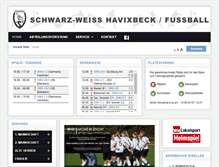 Tablet Screenshot of fussball.sw-havixbeck.de